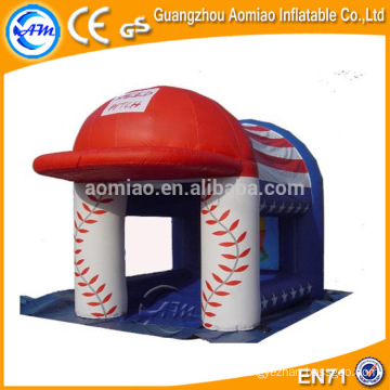 Hat shape bouncy castle inflatable nemo bouncer, funny baby bouncer with mosquito net